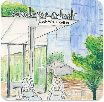 Watercolor and ink illustration