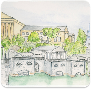 Watercolor and ink illustration